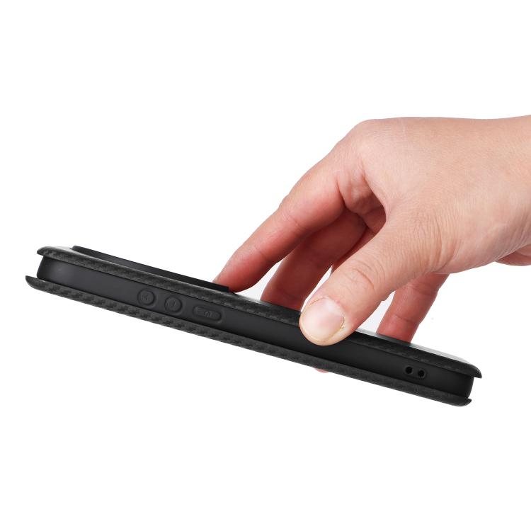 For Xiaomi 17 Ultra Carbon Fiber Texture Flip Leather Phone Case