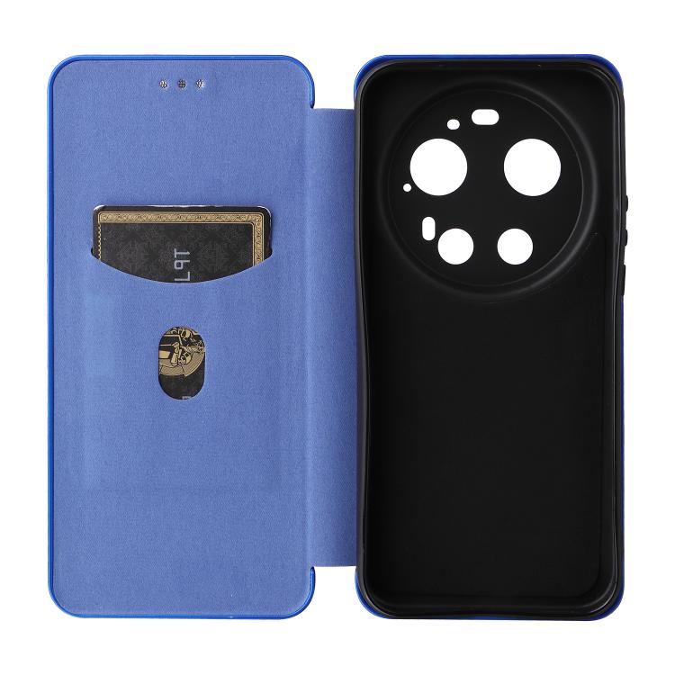 For Xiaomi 17 Ultra Carbon Fiber Texture Flip Leather Phone Case