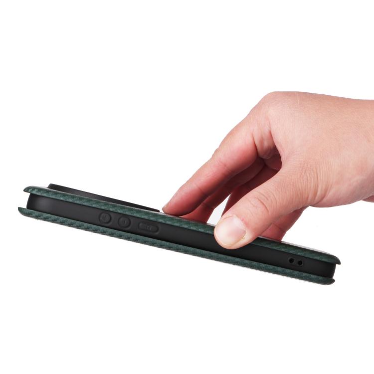 For Xiaomi 17 Ultra Carbon Fiber Texture Flip Leather Phone Case