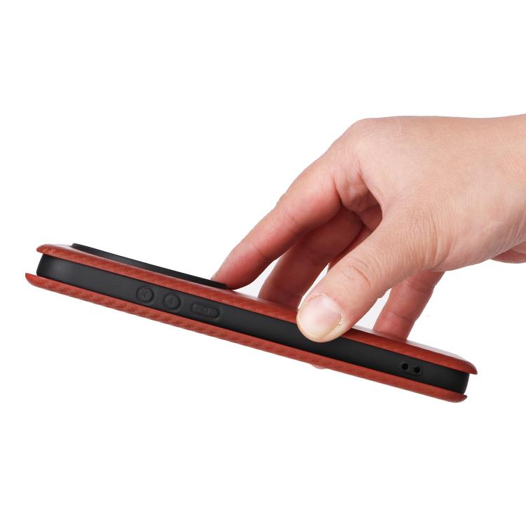 For Xiaomi 17 Ultra Carbon Fiber Texture Flip Leather Phone Case