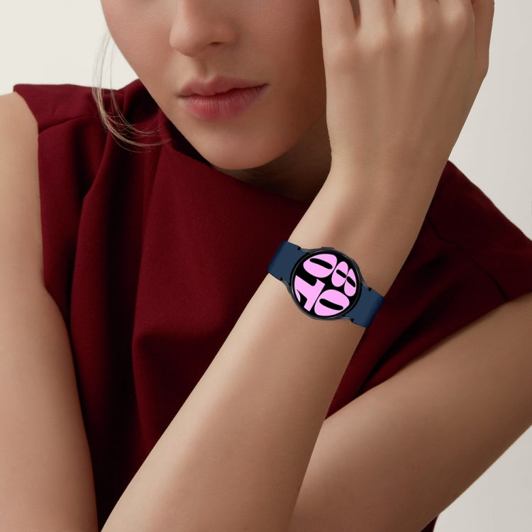 For Samsung Galaxy Watch 7 / 6 Button Style Quick Release Silicone Watch Band