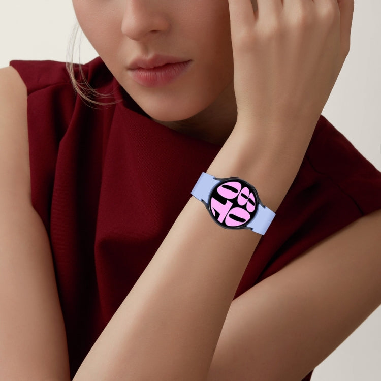 For Samsung Galaxy Watch 7 / 6 Button Style Quick Release Silicone Watch Band