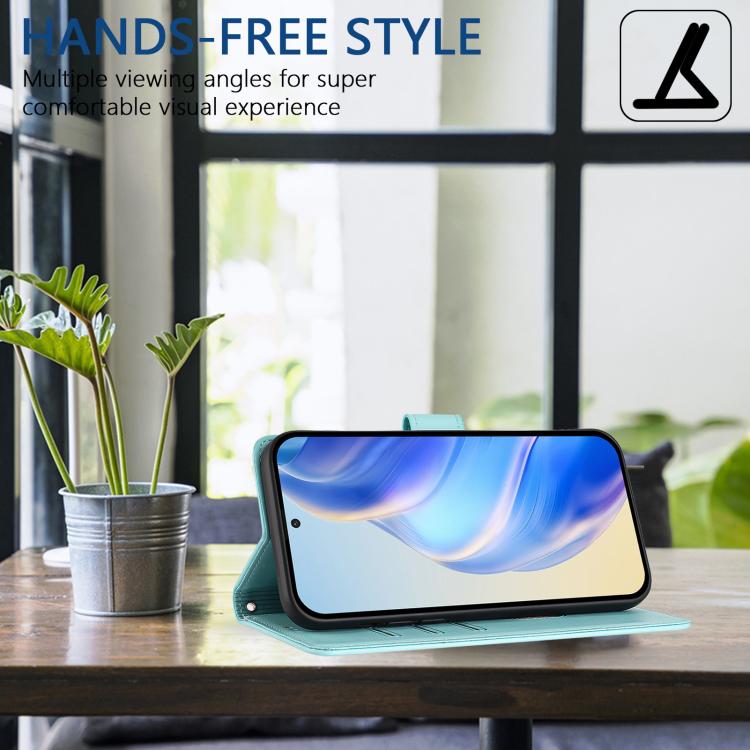 For iPhone Air Honeycomb Embossing RFID Leather Phone Case