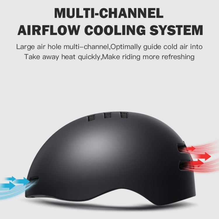 V6 WiFi HD Camera Cycling Smart Helmet, Size: 54-63cm - Black
