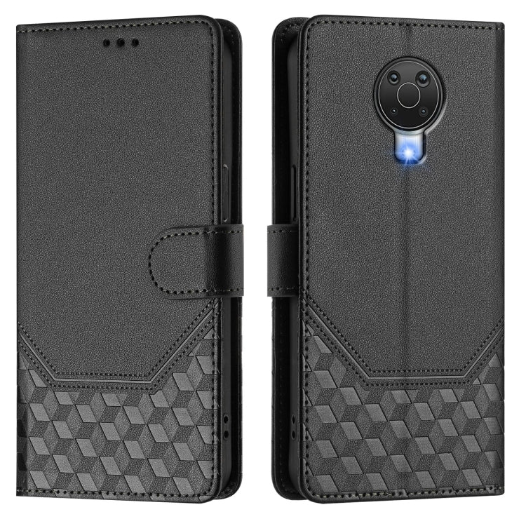 For Nokia G20 / G10 Honeycomb Embossing RFID Leather Phone Case