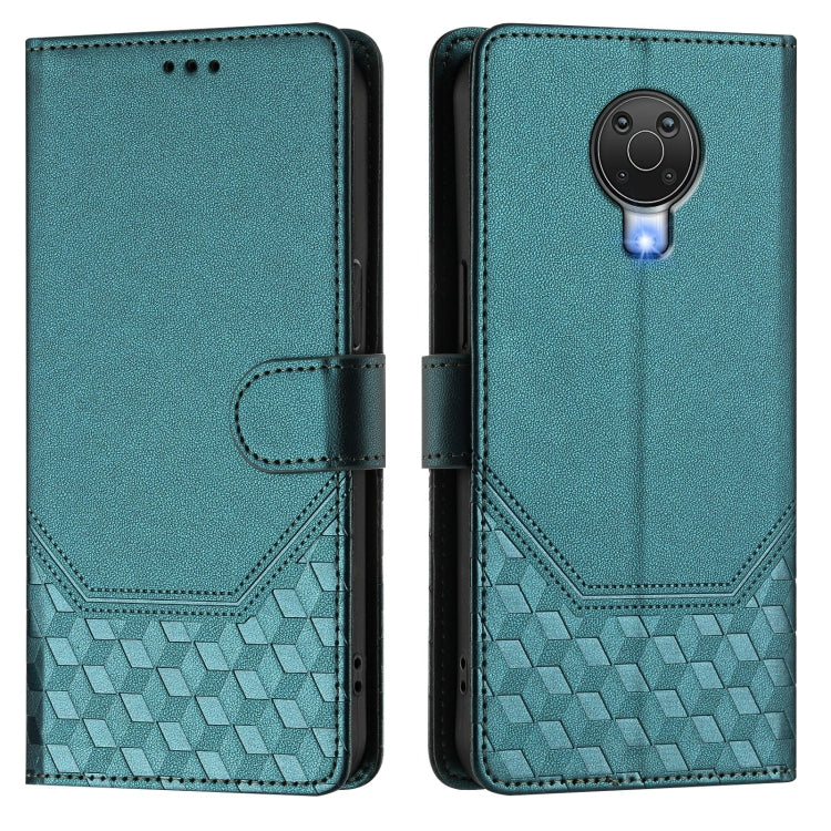 For Nokia G20 / G10 Honeycomb Embossing RFID Leather Phone Case