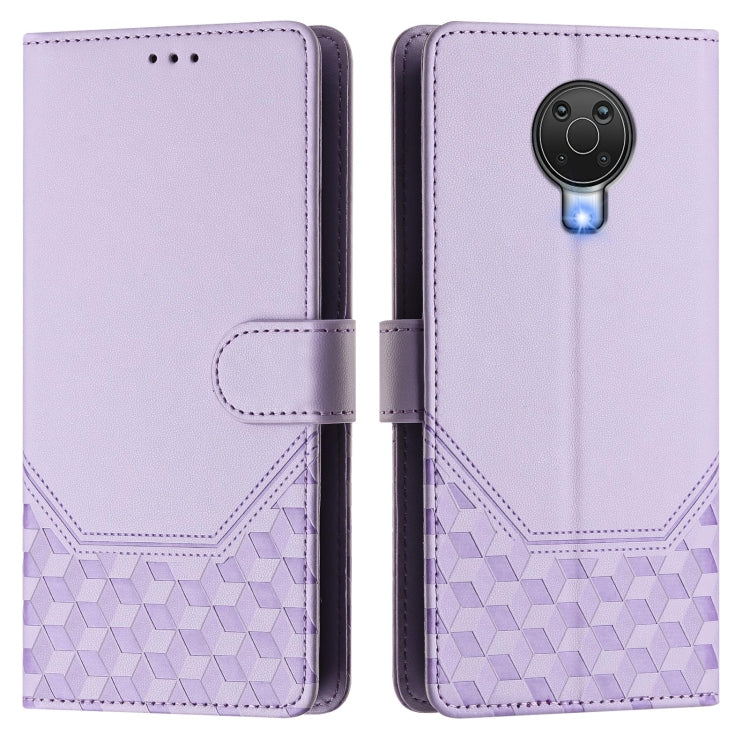 For Nokia G20 / G10 Honeycomb Embossing RFID Leather Phone Case