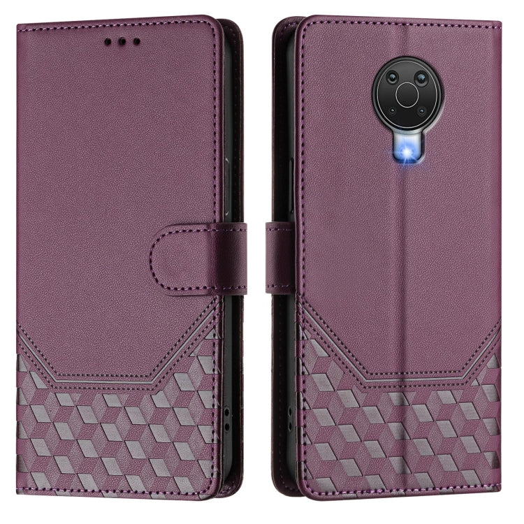 For Nokia G20 / G10 Honeycomb Embossing RFID Leather Phone Case