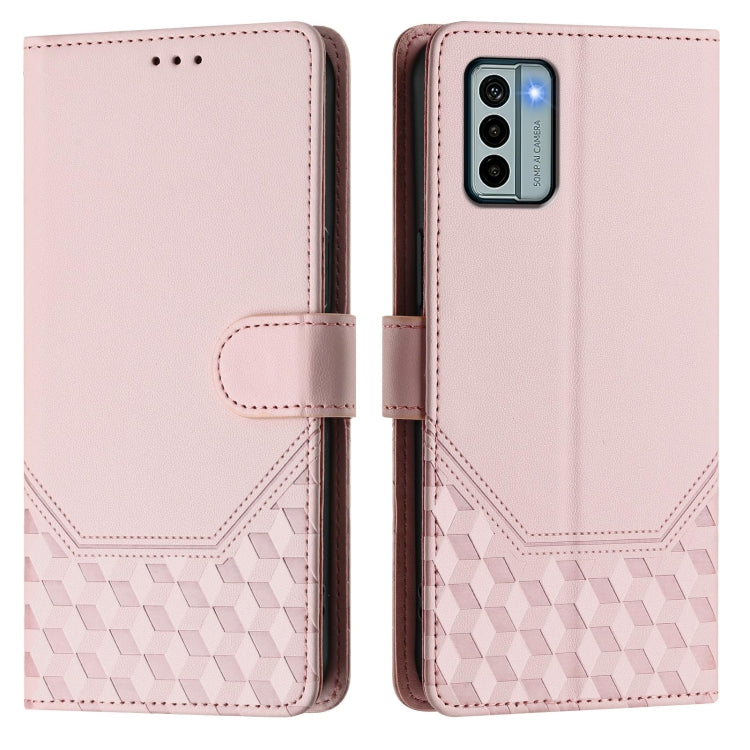 For Nokia G22 Honeycomb Embossing RFID Leather Phone Case