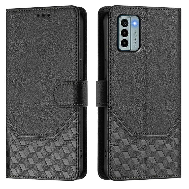 For Nokia G22 Honeycomb Embossing RFID Leather Phone Case