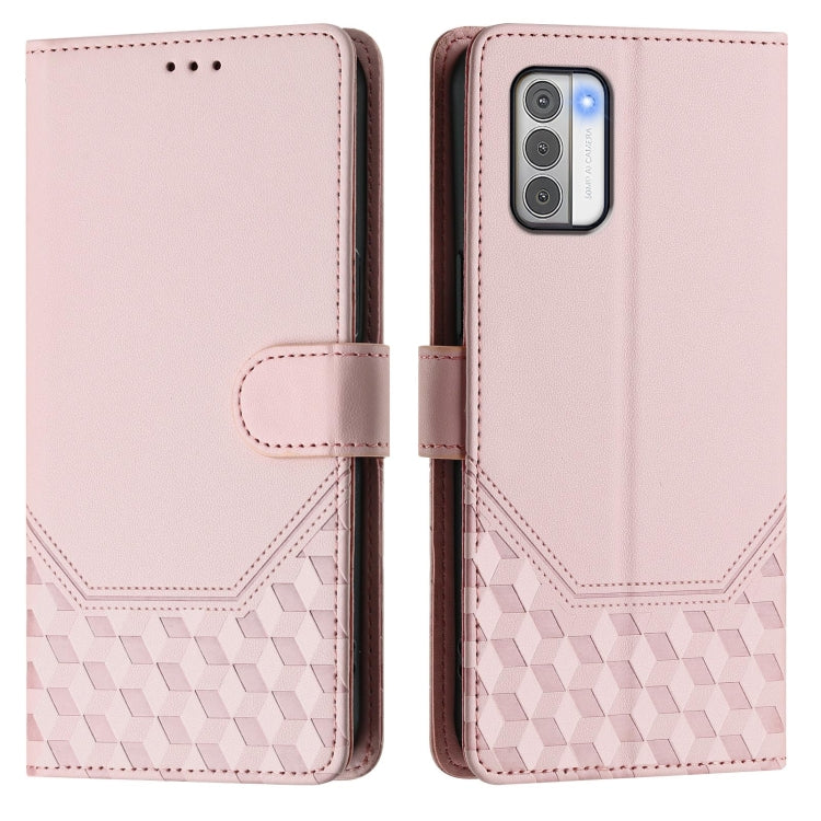 For Nokia G42 / G310 Honeycomb Embossing RFID Leather Phone Case