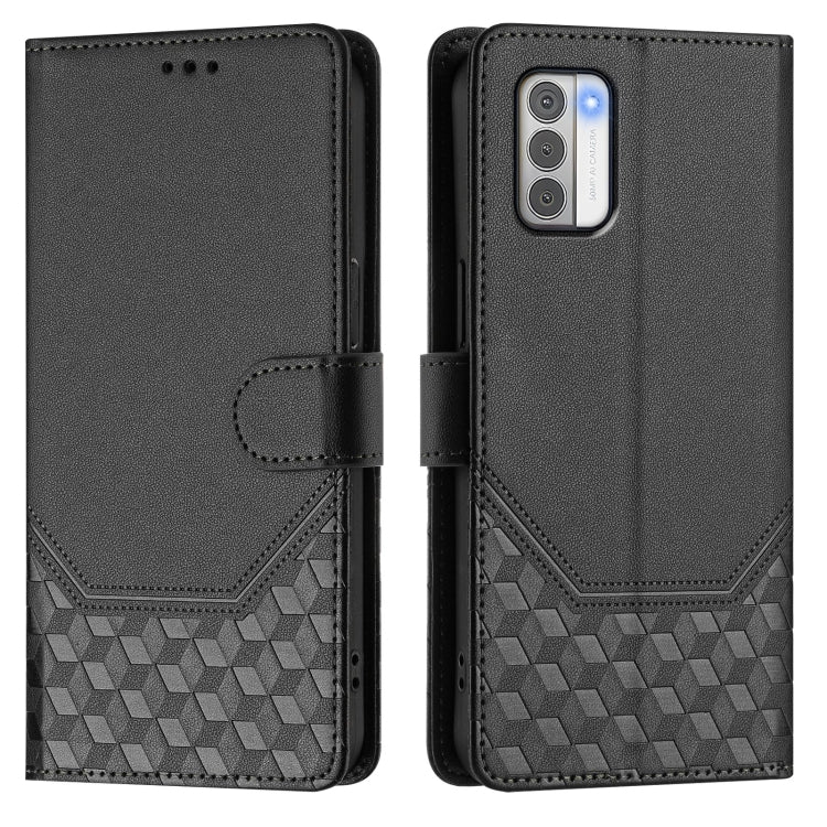 For Nokia G42 / G310 Honeycomb Embossing RFID Leather Phone Case