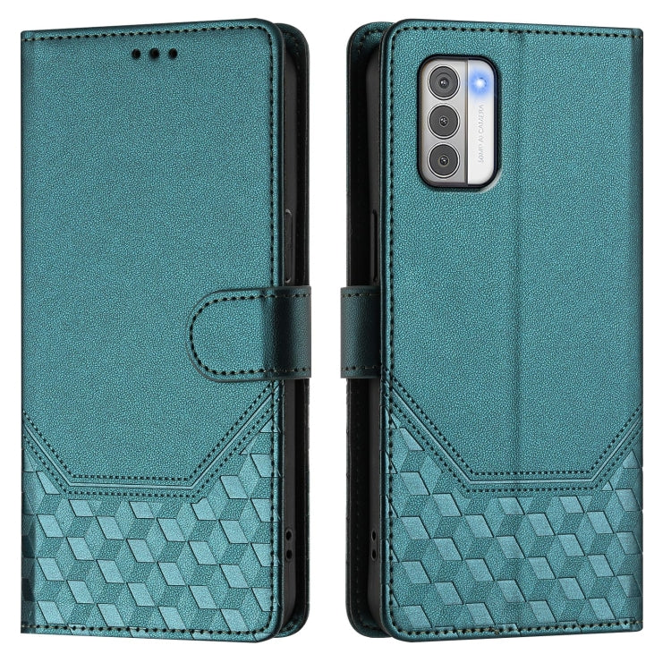 For Nokia G42 / G310 Honeycomb Embossing RFID Leather Phone Case