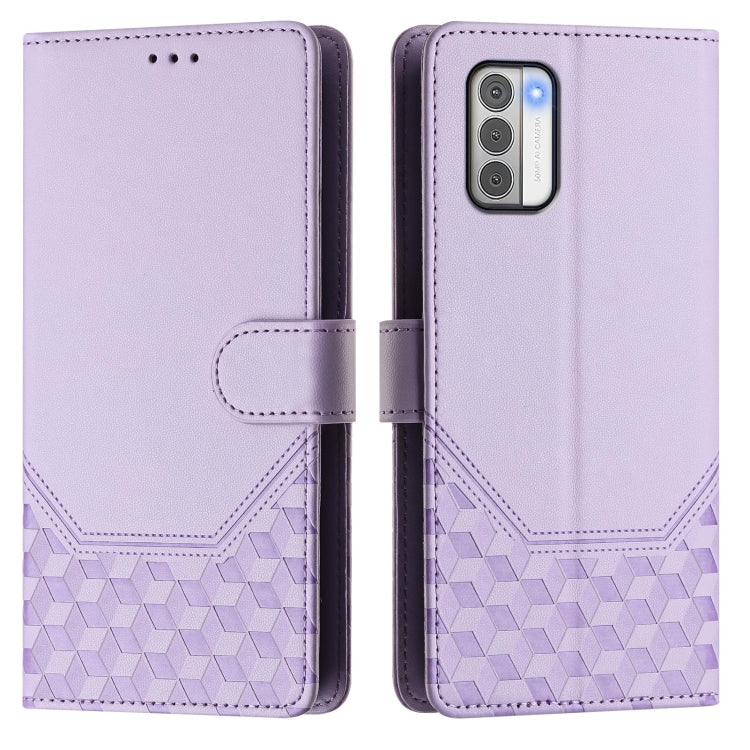 For Nokia G42 / G310 Honeycomb Embossing RFID Leather Phone Case
