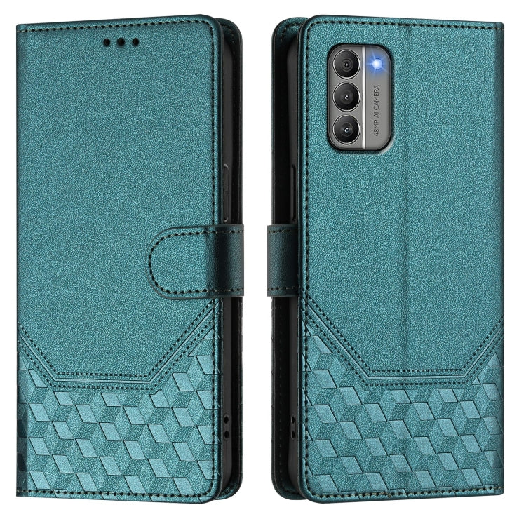 For Nokia G400 Honeycomb Embossing RFID Leather Phone Case