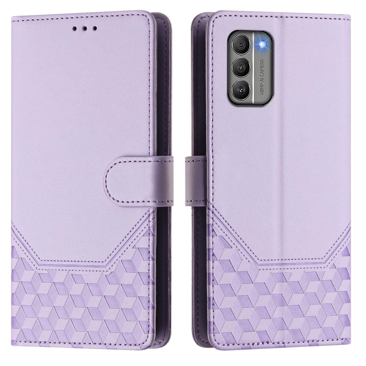 For Nokia G400 Honeycomb Embossing RFID Leather Phone Case