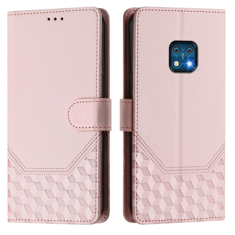 For Nokia XR20 Honeycomb Embossing RFID Leather Phone Case