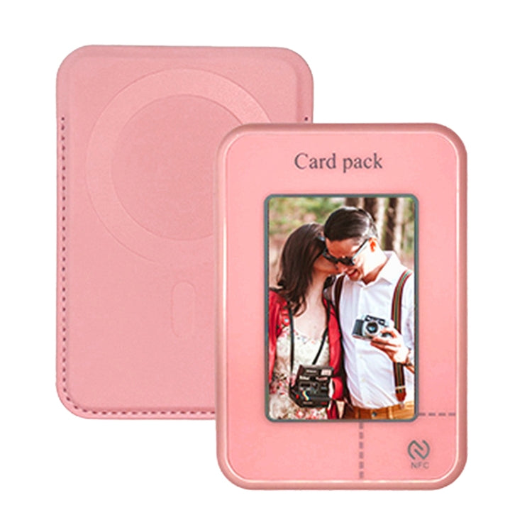 Smart Ink Screen MagSafe Magnetic DIY Wallet Card Holder Case
