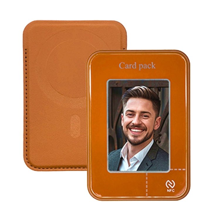 Smart Ink Screen MagSafe Magnetic DIY Wallet Card Holder Case