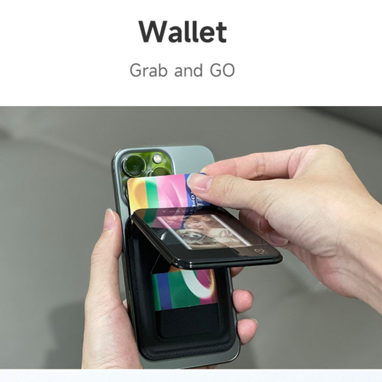 Smart Ink Screen MagSafe Magnetic DIY Wallet Card Holder Case