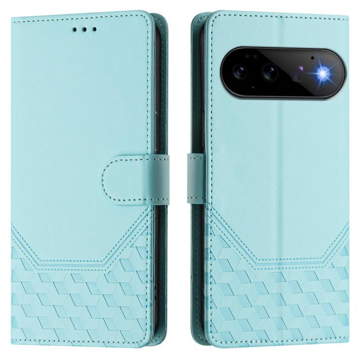 For Google Pixel 11 Pro / 11 Honeycomb Embossing RFID Leather Phone Case