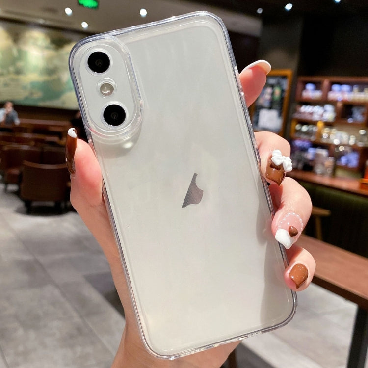 For iPhone XS Max Angel Eye Straight Edge Full Cover TPU Phone Case - Transparent