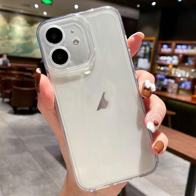 For iPhone 12 mini Angel Eye Straight Edge Full Cover TPU Phone Case - Transparent