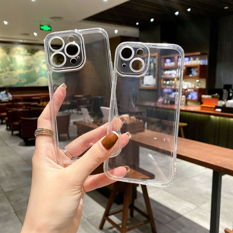 For iPhone 12 mini Angel Eye Straight Edge Full Cover TPU Phone Case - Transparent