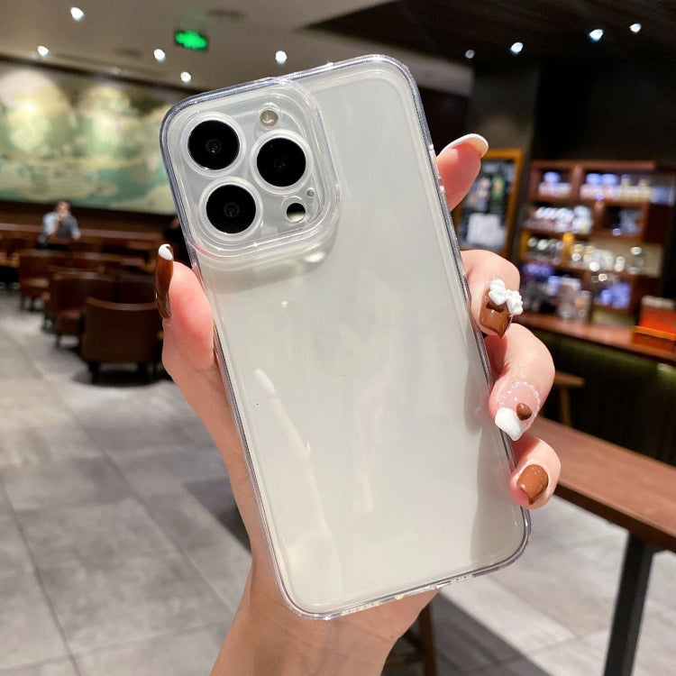 For iPhone 17 Pro Angel Eye Straight Edge Full Cover TPU Phone Case - Transparent