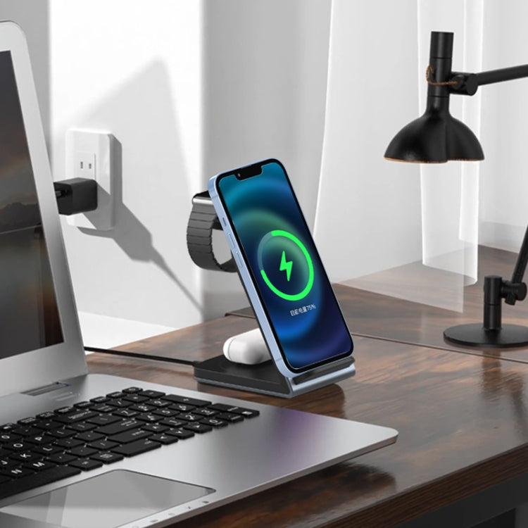 SW17 3 in 1 Metal Vertical Wireless Charger