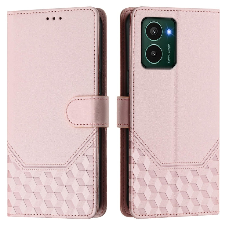 For HMD Pulse Pro / Pulse / Pulse+ Honeycomb Embossing RFID Leather Phone Case
