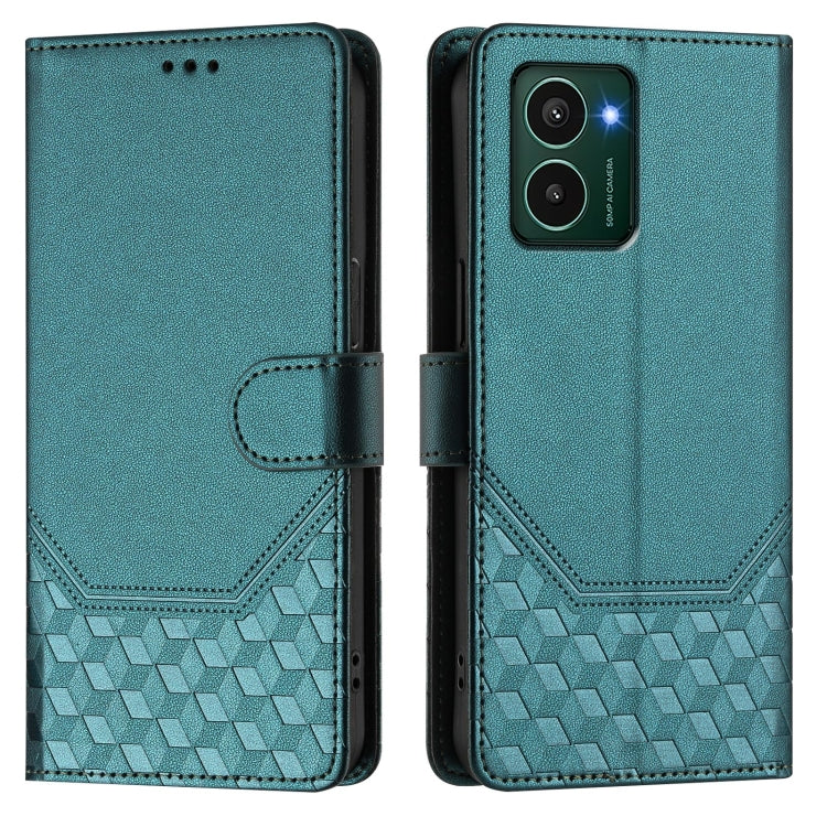 For HMD Pulse Pro / Pulse / Pulse+ Honeycomb Embossing RFID Leather Phone Case
