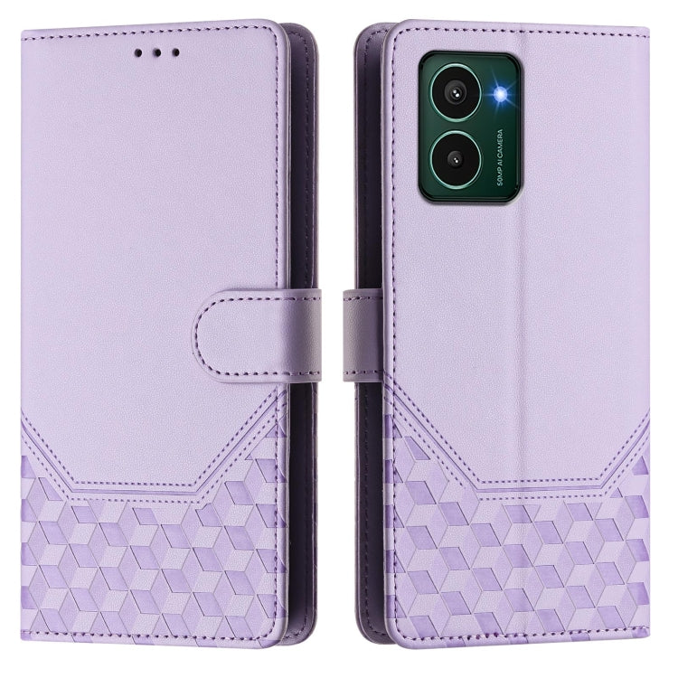 For HMD Pulse Pro / Pulse / Pulse+ Honeycomb Embossing RFID Leather Phone Case