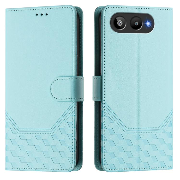 For BLU G95 Honeycomb Embossing RFID Leather Phone Case