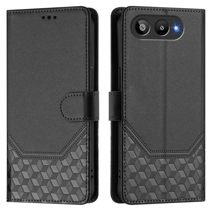 For BLU G95 Honeycomb Embossing RFID Leather Phone Case