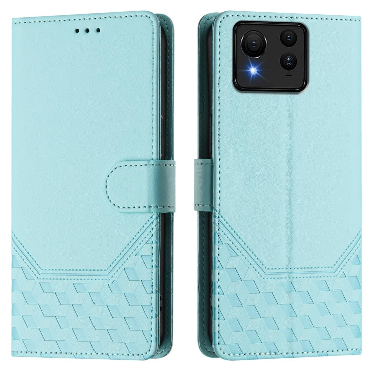 For Asus Zenfone 11 Ultra Honeycomb Embossing RFID Leather Phone Case