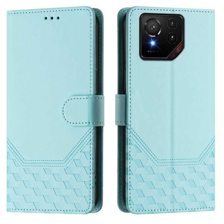 For Asus ROG Phone 9 / 9 Pro Honeycomb Embossing RFID Leather Phone Case