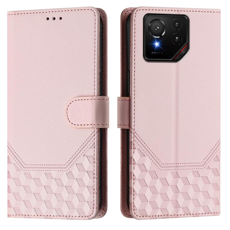 For Asus ROG Phone 9 / 9 Pro Honeycomb Embossing RFID Leather Phone Case