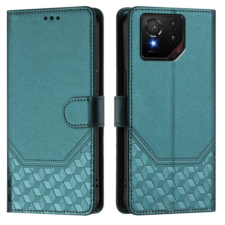 For Asus ROG Phone 9 / 9 Pro Honeycomb Embossing RFID Leather Phone Case