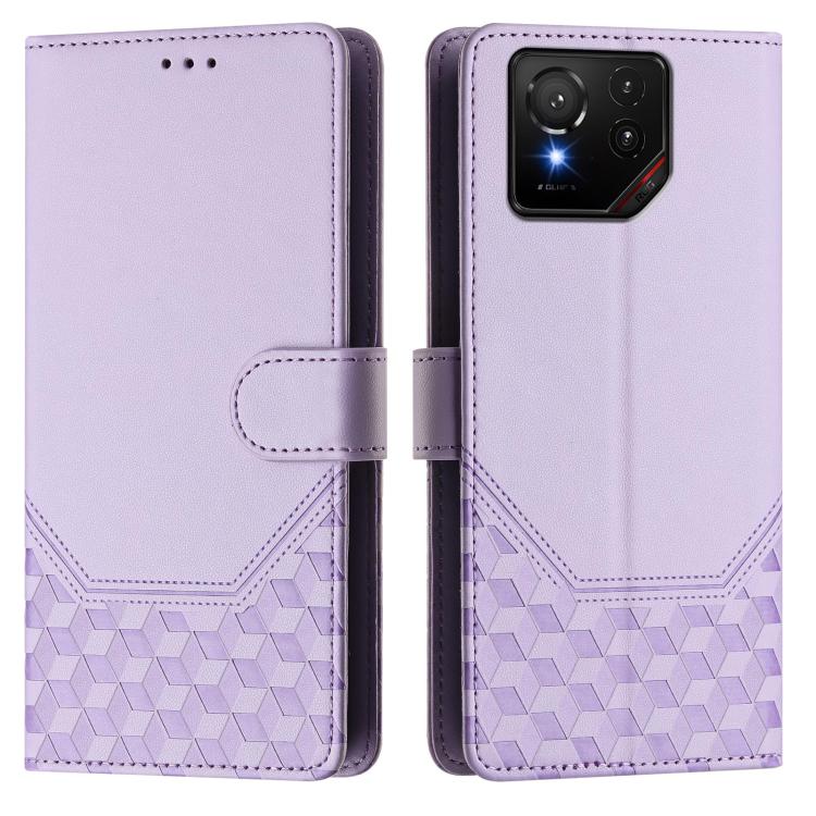 For Asus ROG Phone 9 / 9 Pro Honeycomb Embossing RFID Leather Phone Case