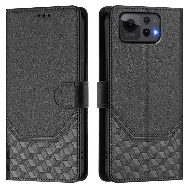 For Asus Zenfone 12 Ultra Honeycomb Embossing RFID Leather Phone Case