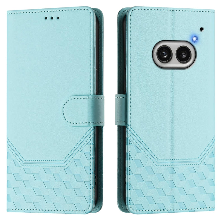 For Nothing Phone 2a Honeycomb Embossing RFID Leather Phone Case