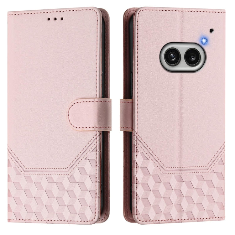 For Nothing Phone 2a Honeycomb Embossing RFID Leather Phone Case