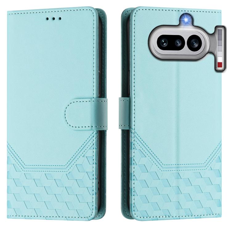 For Nothing Phone 4a Honeycomb Embossing RFID Leather Phone Case