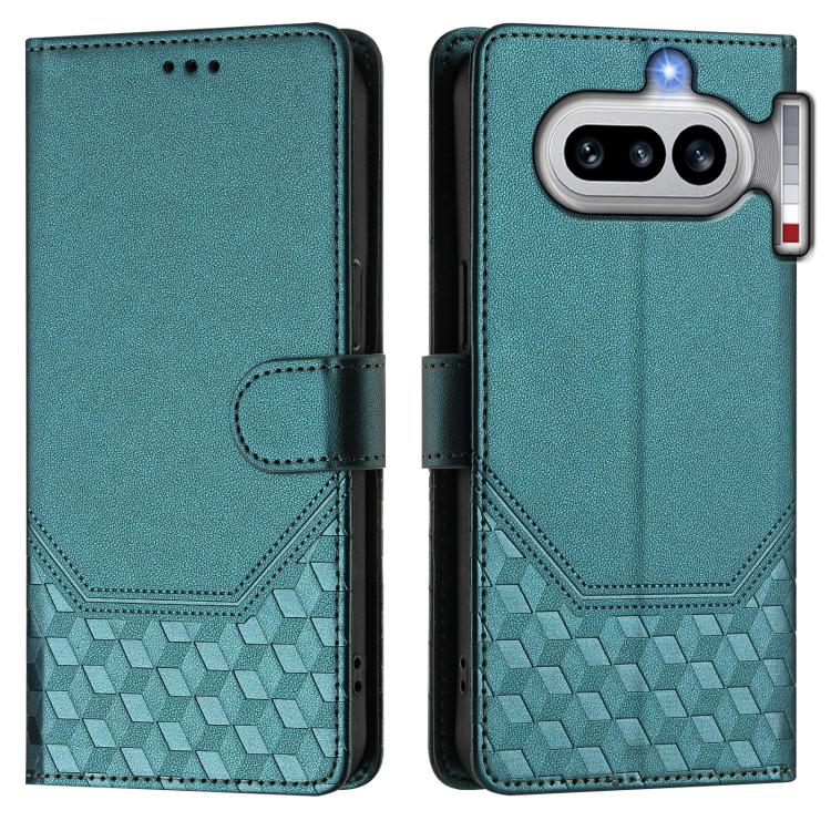 For Nothing Phone 4a Honeycomb Embossing RFID Leather Phone Case