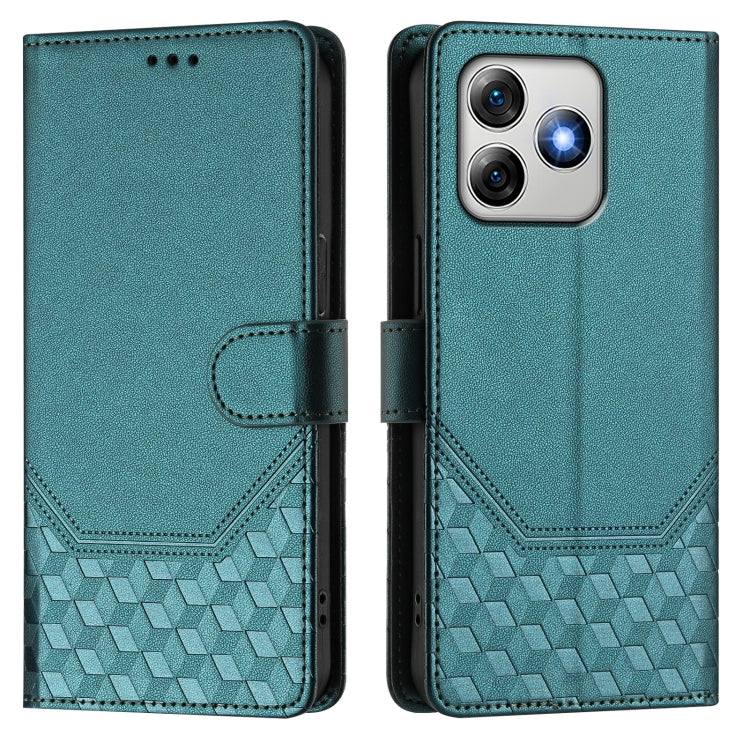 For Ulefone Note 18 Ultra Honeycomb Embossing RFID Leather Phone Case