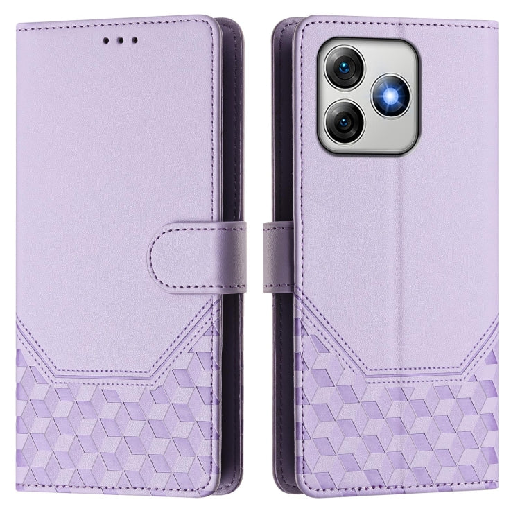 For Ulefone Note 18 Ultra Honeycomb Embossing RFID Leather Phone Case