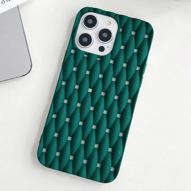 For iPhone 11 Weave Cooling Solid Color TPU Phone Case