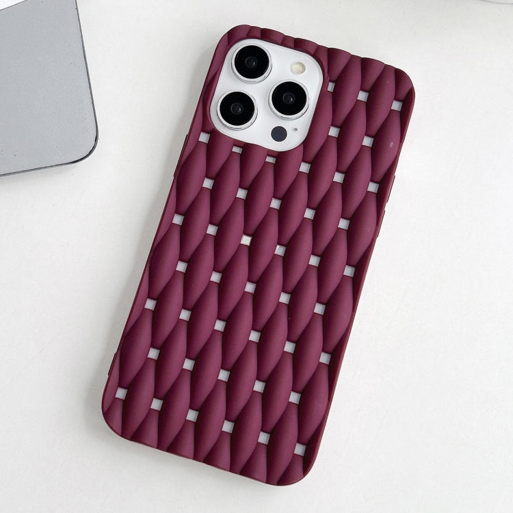 For iPhone X / XS Weave Cooling Solid Color TPU Phone Case