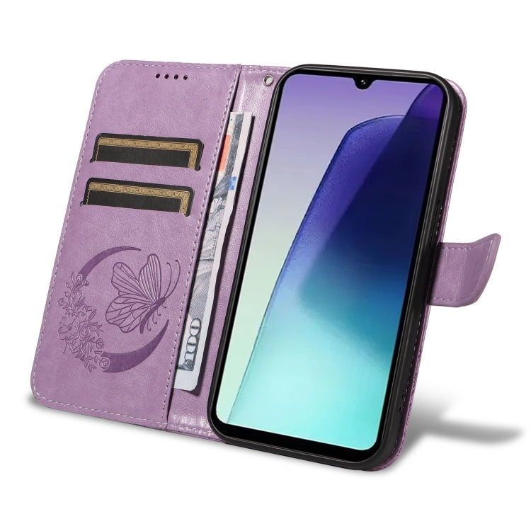 For Redmi 14C 4G Swallowtail Butterfly Embossed Leather Phone Case
